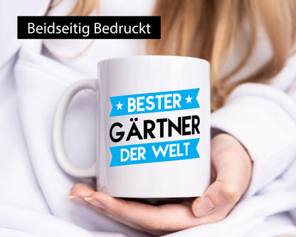 Bester Gärtner | Gartenbau lustiger Spruch Geschenk Humor Geschenkidee Tasse