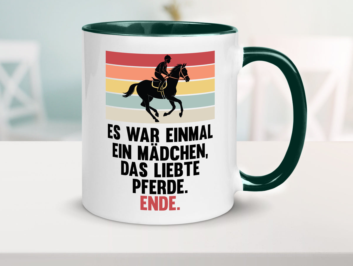 Es war einmal ein Mädchen das Liebte Pferde | lustig Humor Geschenkidee Tasse