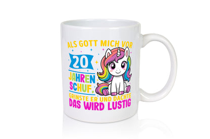 20. Geburtstag | Als Gott mich schuf 40 Jahre v2 Geschenk Geschenkidee lustiger