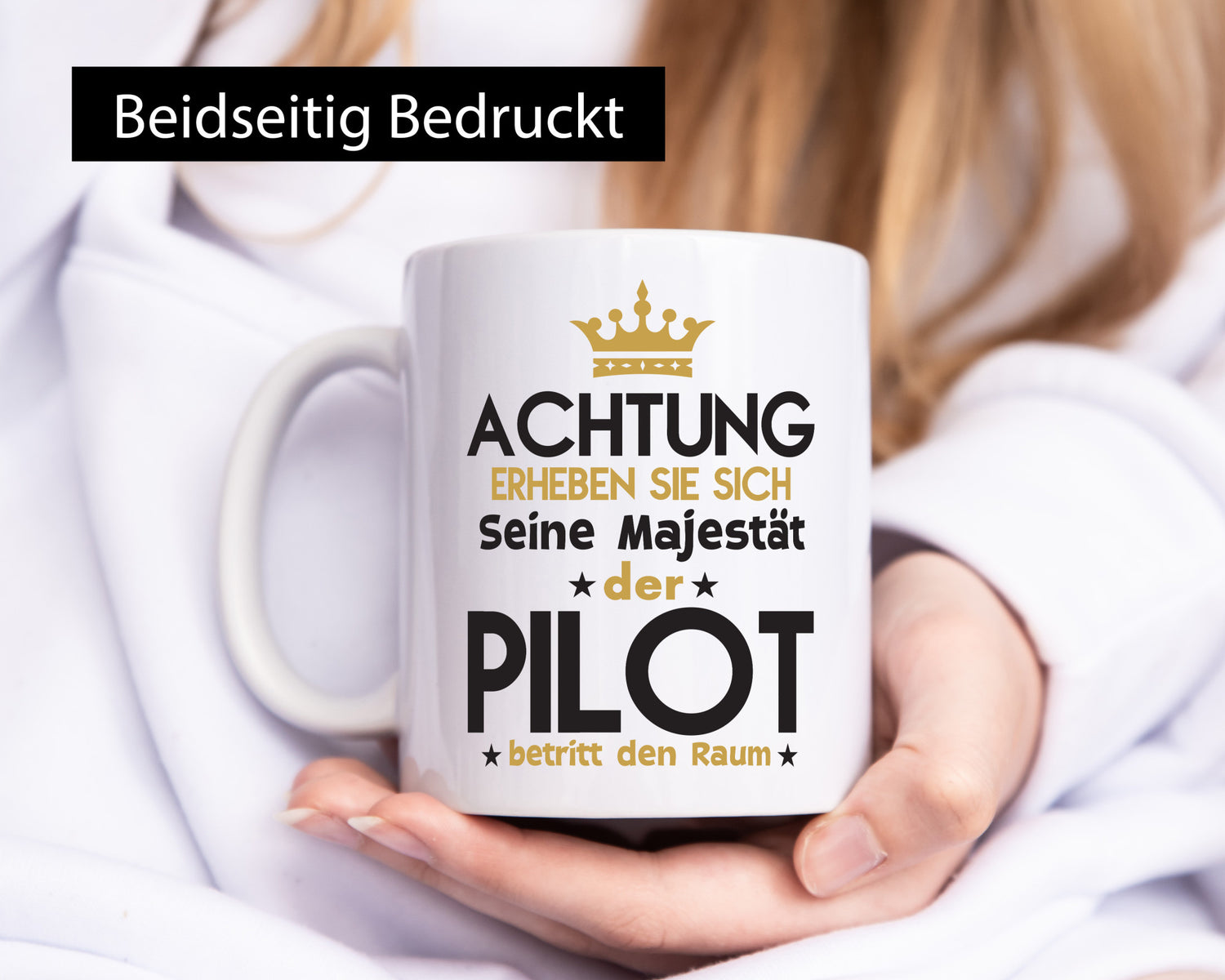 Seine Majestät Pilot | Flugzeug Piloten Geschenkidee Humor Tasse