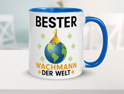 Welt Bester Wachmann | Wachpersonal Nachtwächter Humor Geschenkidee Tasse