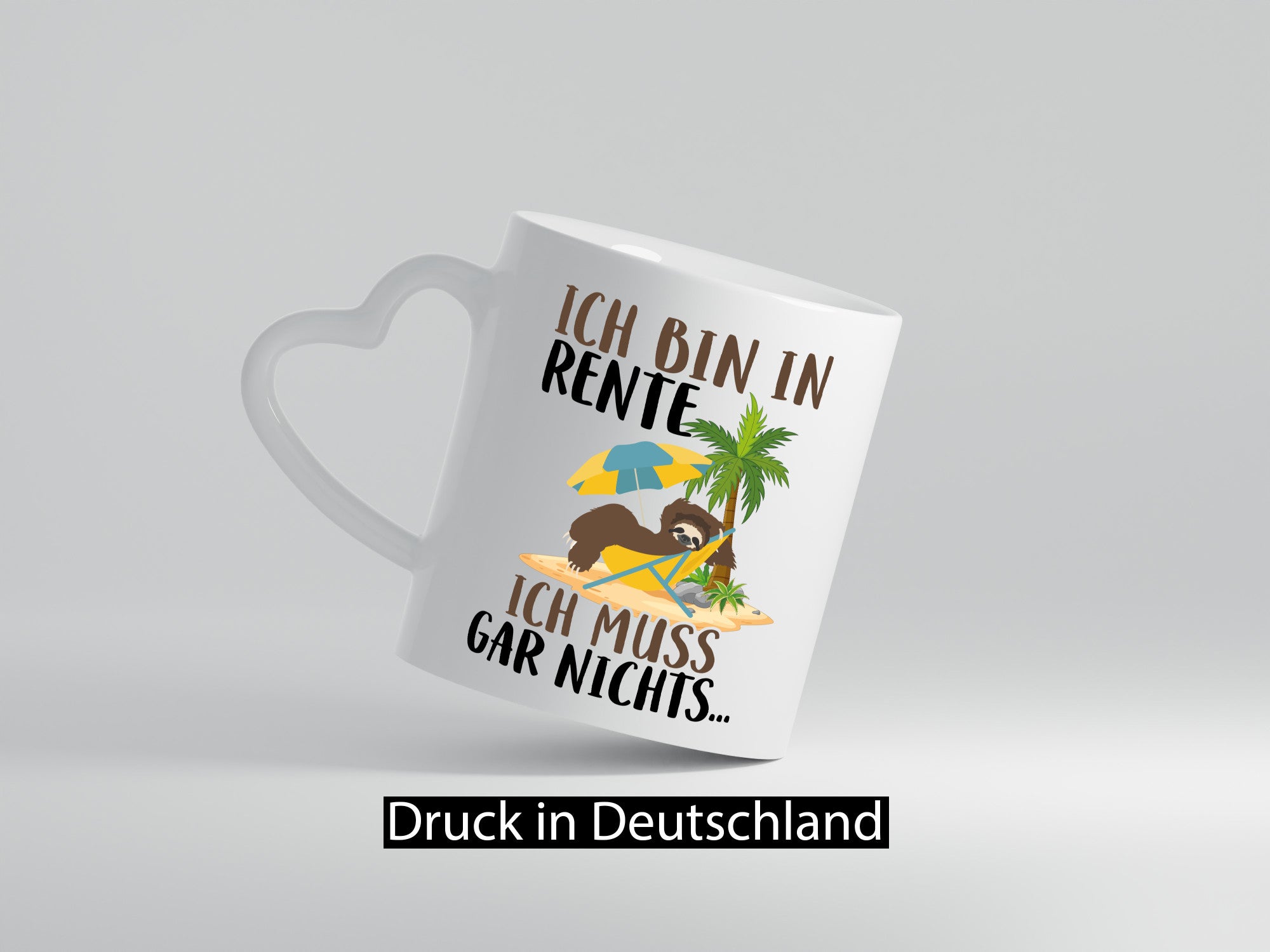 Ich bin in Rente | Faultier Rentner Ruhestand Geschenk Jubiläum lustiger Spruch