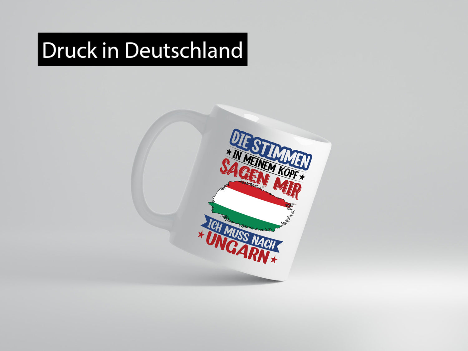 Ungarn | Urlaub Stimmen in meinem Kopf Traumland v2 Geschenkidee Humor Tasse