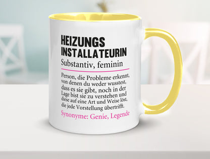 Heizungsinstallateurin | Beruf Spruch Heizung Geschenkidee Arbeit Kollegen Büro