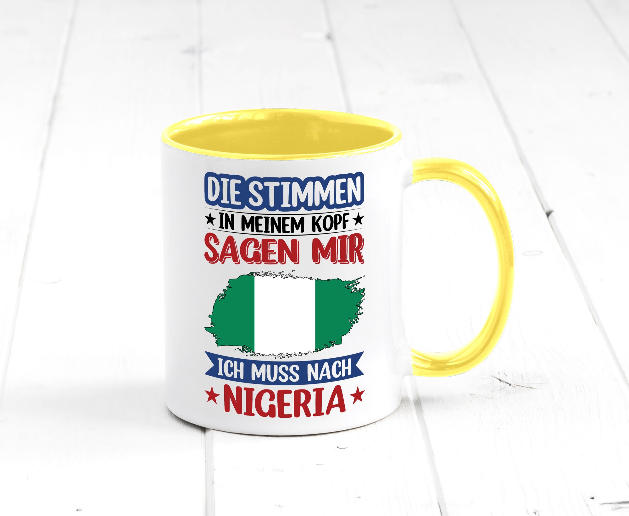 Nigeria | Urlaub Stimmen in meinem Kopf Traumland Geschenk Humor Geschenkidee