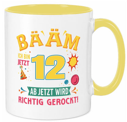 12. Geburtstag | 12 Jahre ab jetzt wird richtig gerockt Geschenk Geschenkidee Tasse