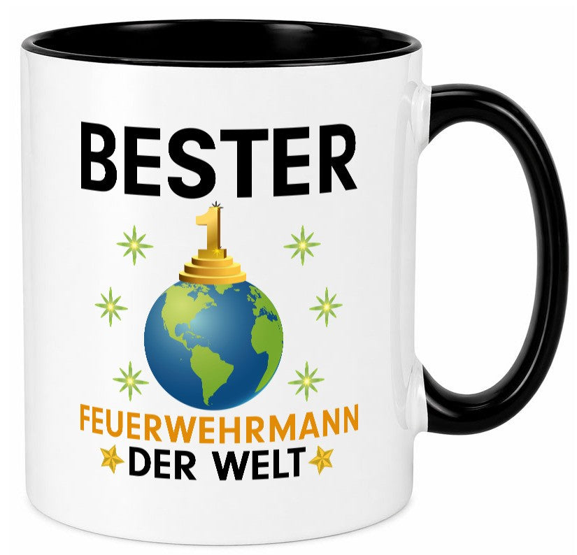 Welt Bester Feuerwehrmann | Feuerwehr Geschenk Humor Geschenkidee lustiger Tasse