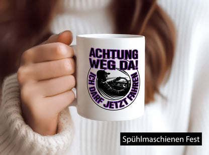 Achtung weg da ich darf jetzt Fahren | Führerschein lustig Humor Geschenkidee