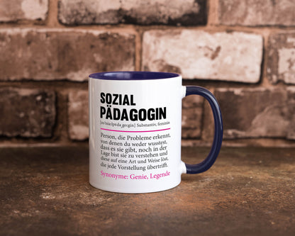 Sozialpädagogin | Spruch lustig Humor Pädagogin v2 Geschenkidee Geschenk Tasse