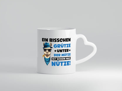 Bisschen Grütze unter die Müze | Lama Alpaka Geschenkidee Humor Tasse