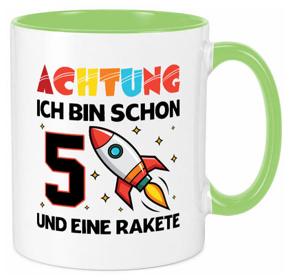 5. Geburtstag | Rakete Weltraum 5 Jahre Galaxy lustig Geschenkidee Geschenk