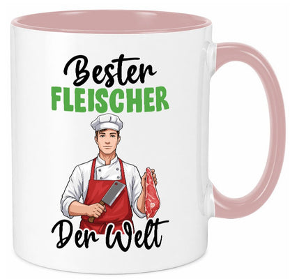 Bester Fleischer | Schlachterei v2 Geschenk Humor Geschenkidee lustiger Spruch Tasse