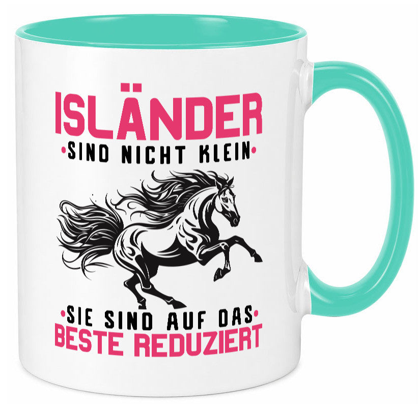 Isländer sind nicht klein | auf das beste Reduziert Pferd Geschenk Humor Tasse