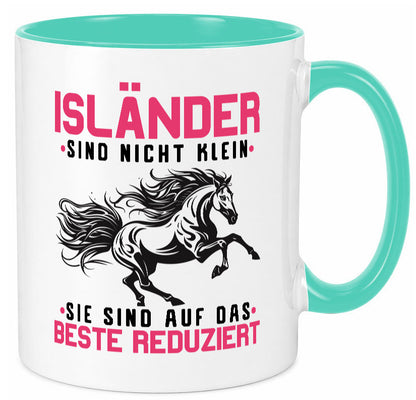 Isländer sind nicht klein | auf das beste Reduziert Pferd Geschenk Humor Tasse