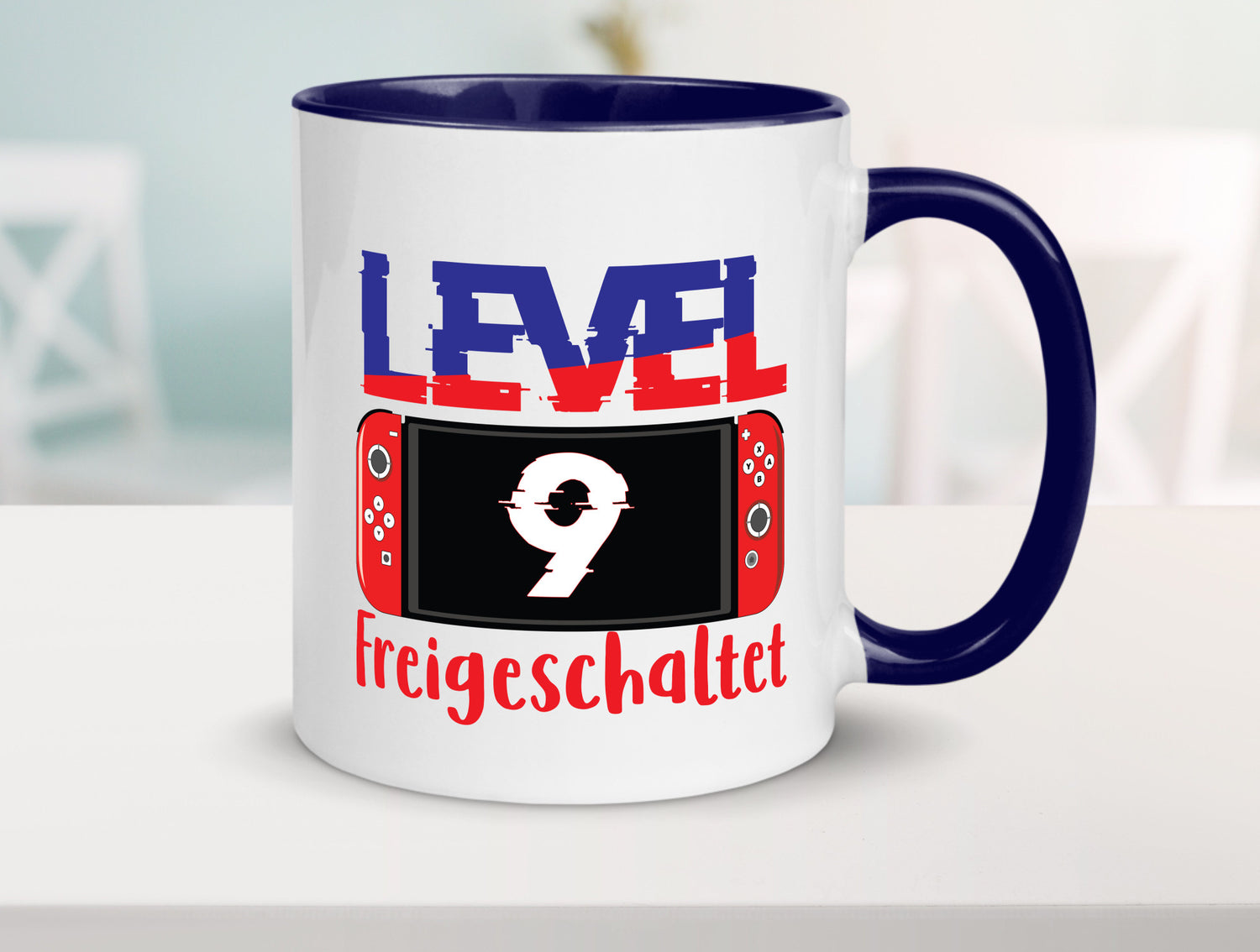 Level 9 Freigeschaltet | 9. Geburtstag Zocker Gamer Humor Geschenkidee Tasse