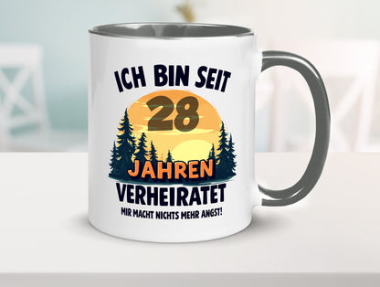 Ich bin Verheiratet | 28. Hochzeitstag Ehepaar v2 lustiger Spruch Geschenk