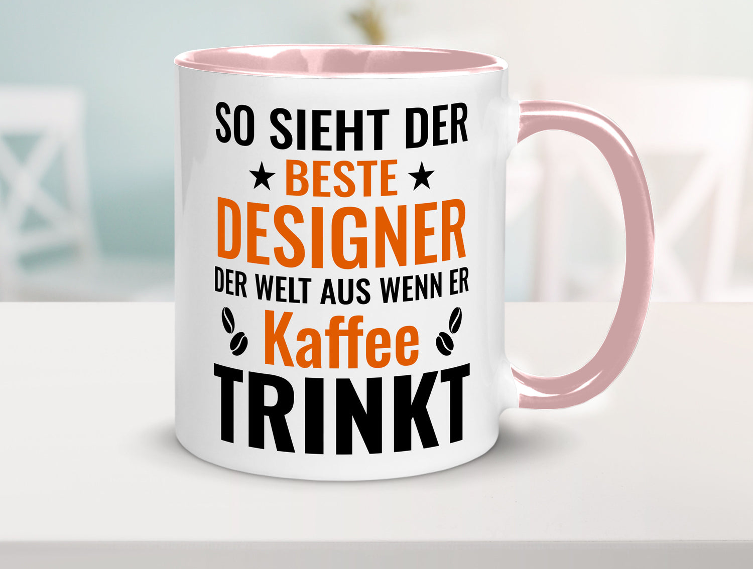 Kaffee trinkt: Designer Beruf | Mode Geschenkidee Arbeit Kollegen Büro Humor