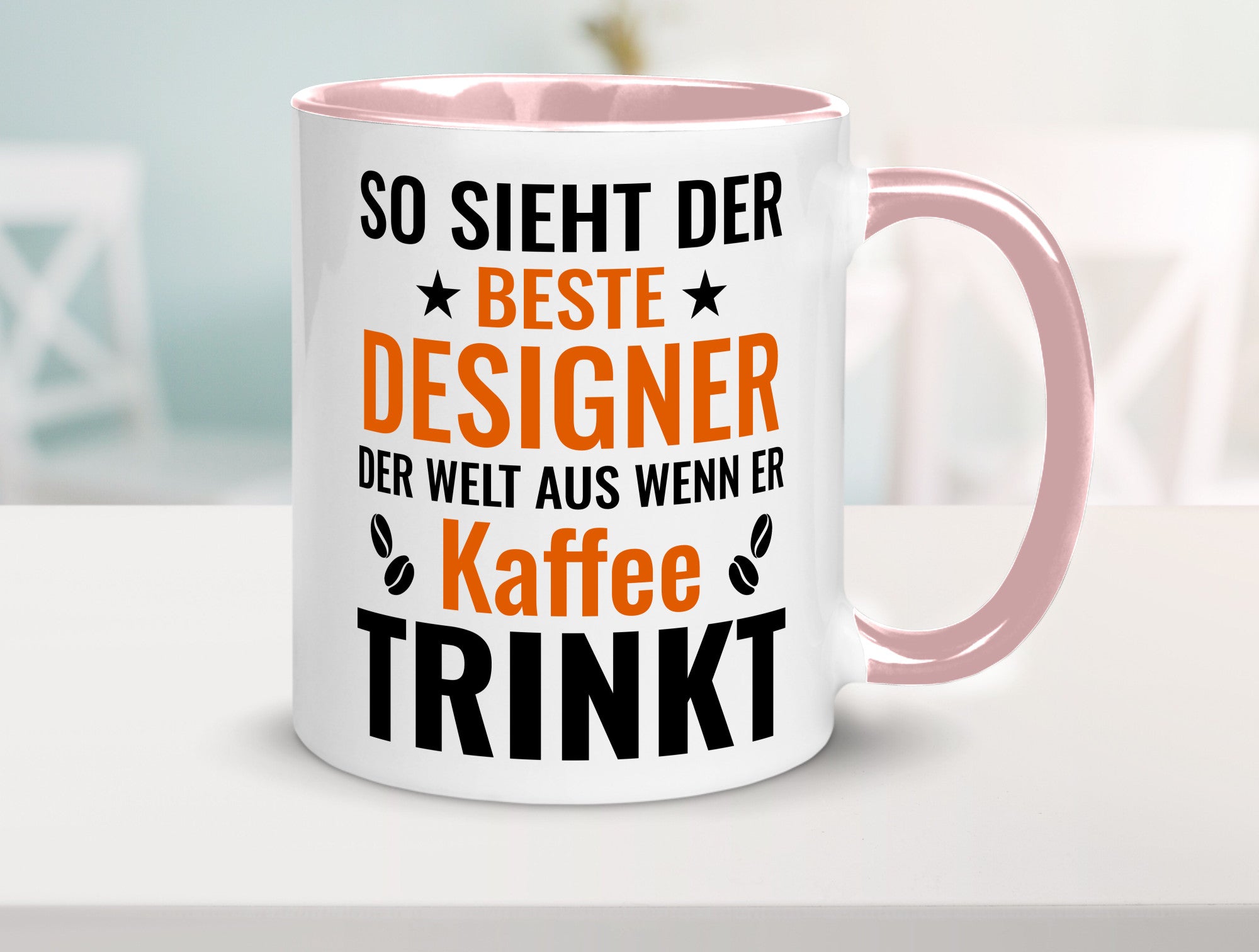 Kaffee trinkt: Designer Beruf | Mode Geschenkidee Arbeit Kollegen Büro Humor