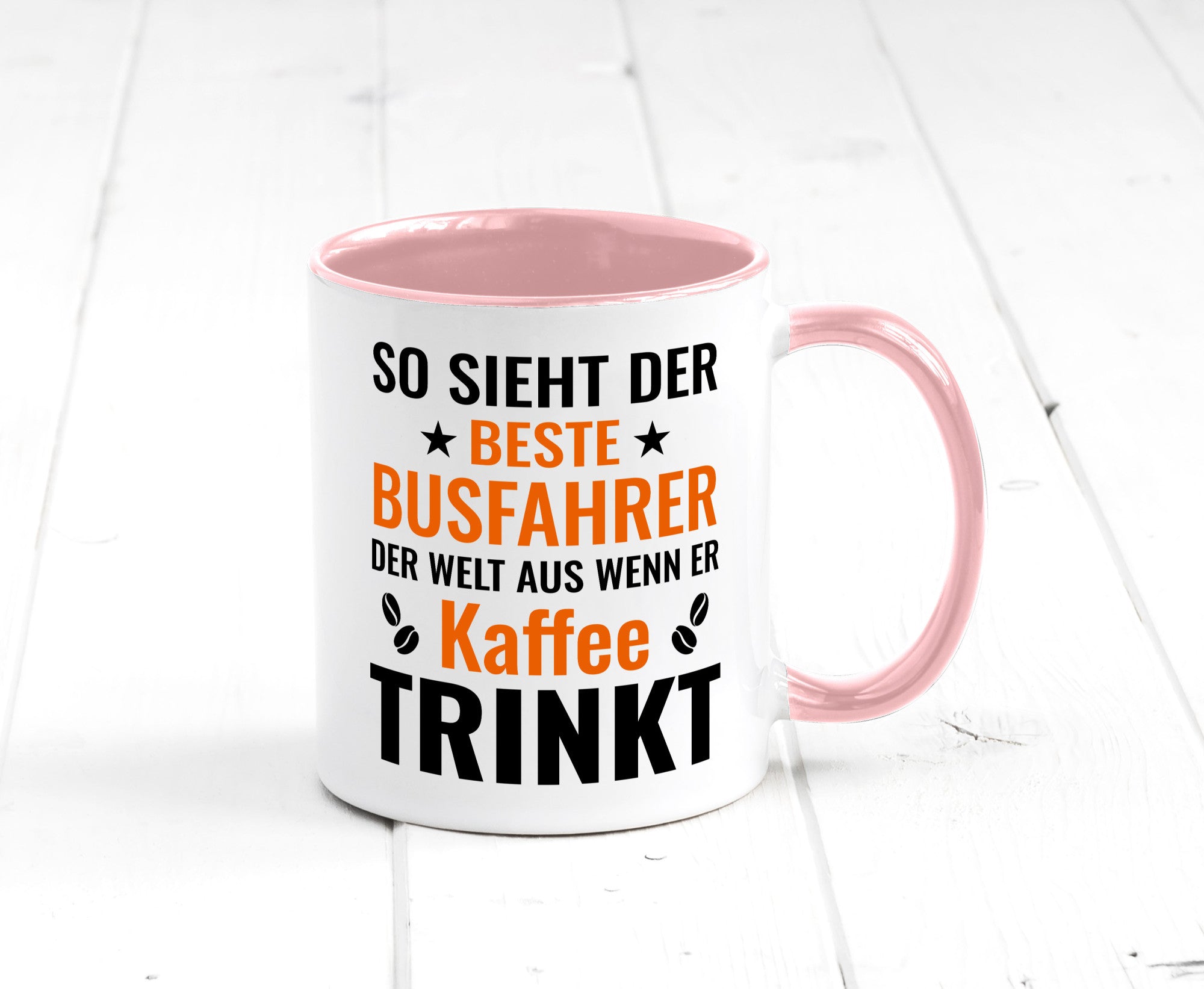 Kaffee trinkt: Busfahrer | Berufsfahrer Fahrer Geschenk Arbeit Kollegen Büro