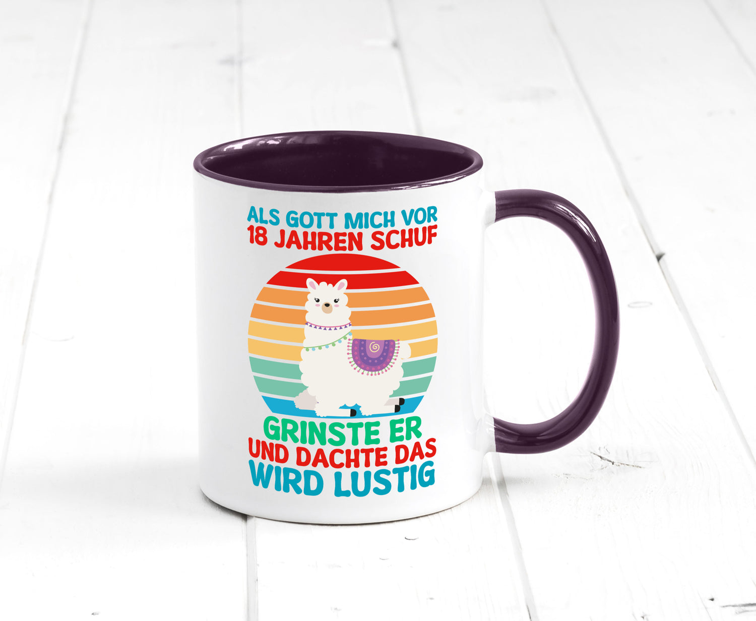 18. Geburtstag | 18 Jahre Gut Schuf mich Lama v2 Geschenk Geschenkidee lustiger