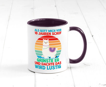 18. Geburtstag | 18 Jahre Gut Schuf mich Lama v2 Geschenk Geschenkidee lustiger