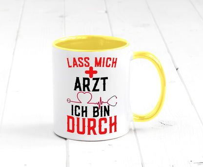 Arzt | Lass mich durch Herz Doktor Krankenhaus Puls Humor Geschenkidee Tasse