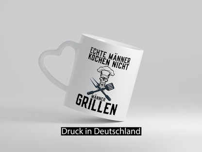 Echte Männer kochen nicht | Grillen Grillmeister lustiger Spruch Geschenk Humor