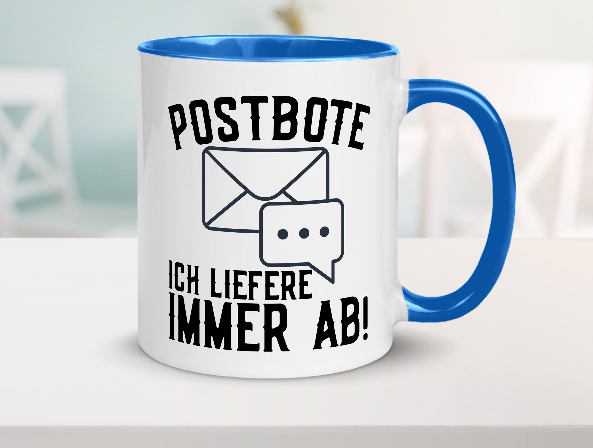 Ich liefere immer ab | Postbote Brief Zusteller Kurier Geschenk Humor