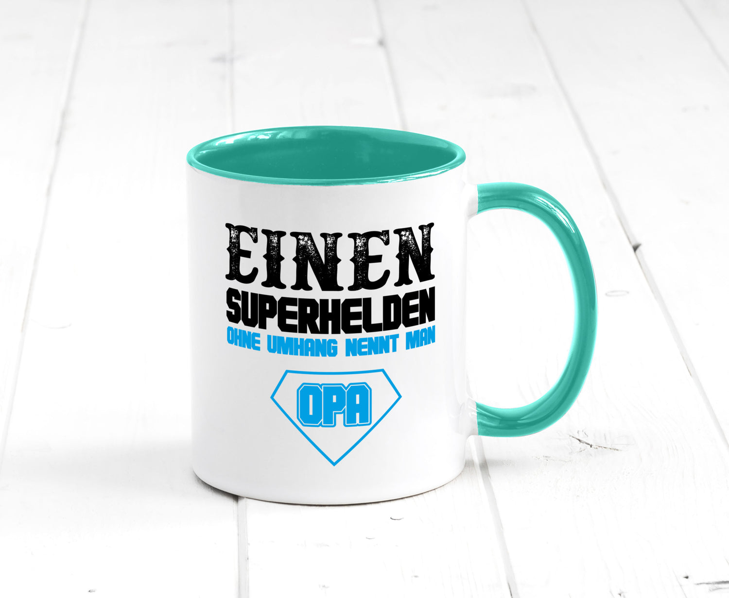 Superheld Opa Geschenk Familie Geschenkidee lustiger Spruch Tasse