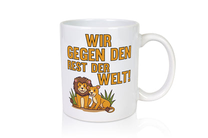 Us Against the World | Lion Couple Relationship Gift Humor Gift Idea