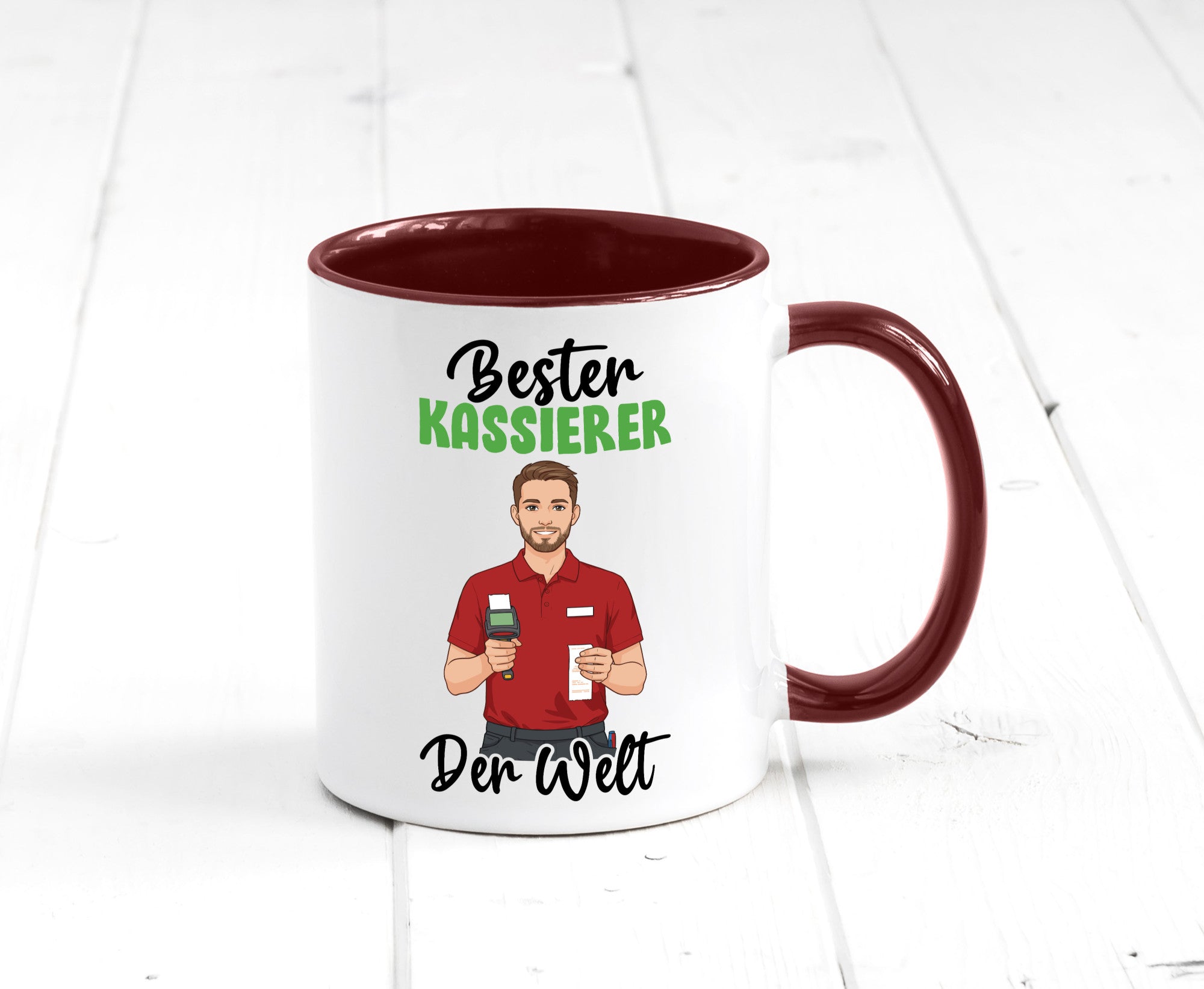 Bester Kassierer v2 Geschenkidee Humor Tasse