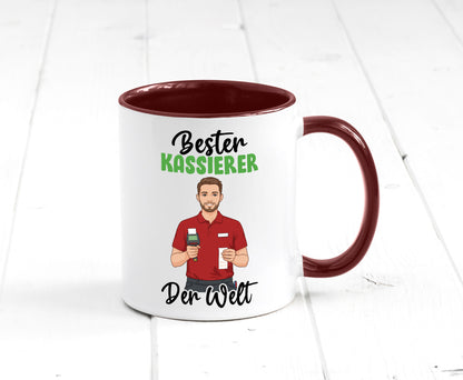 Bester Kassierer v2 Geschenkidee Humor Tasse