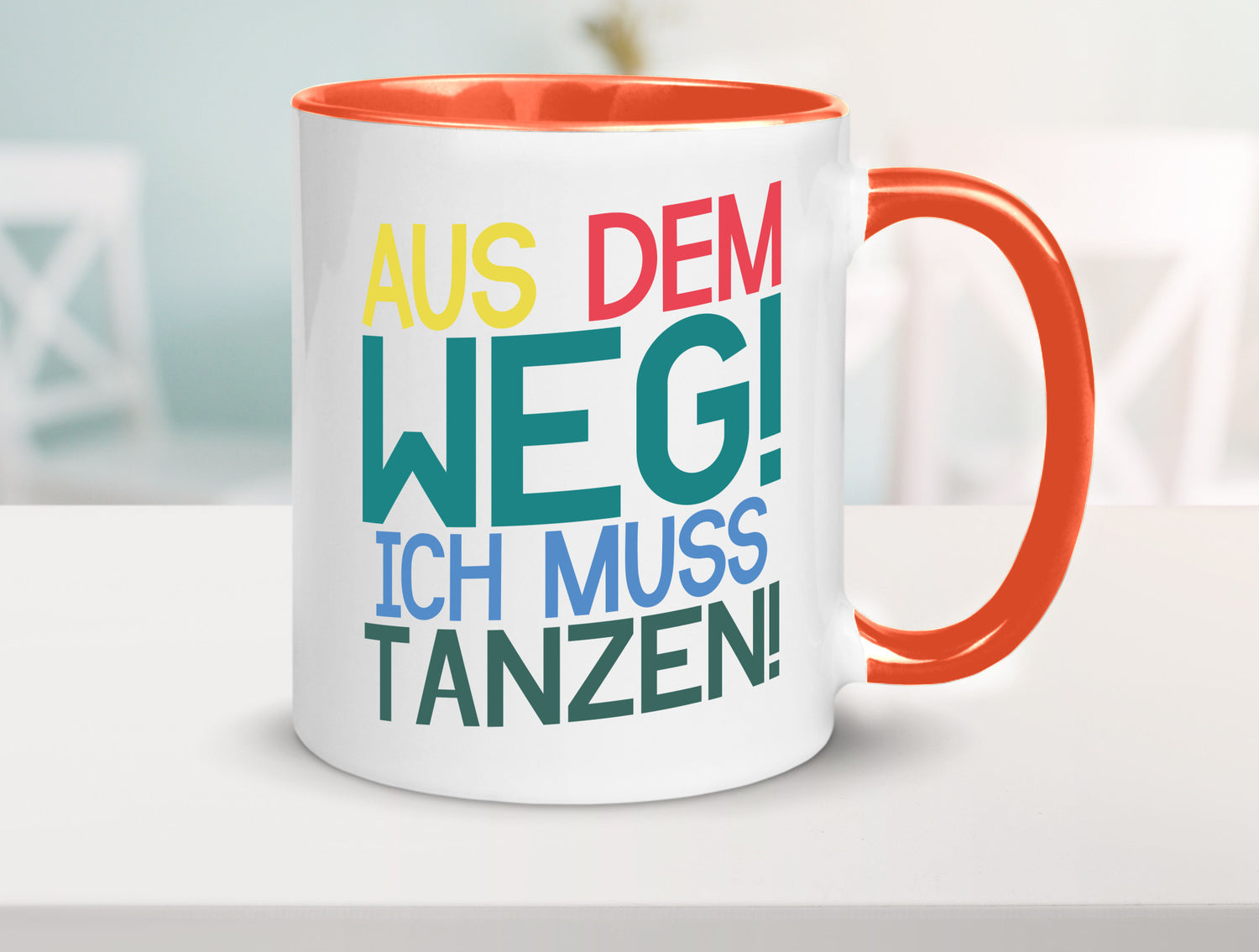 Aus dem Weg ich muss tanzen | Party Rausch Dancen Geschenkidee Humor Tasse
