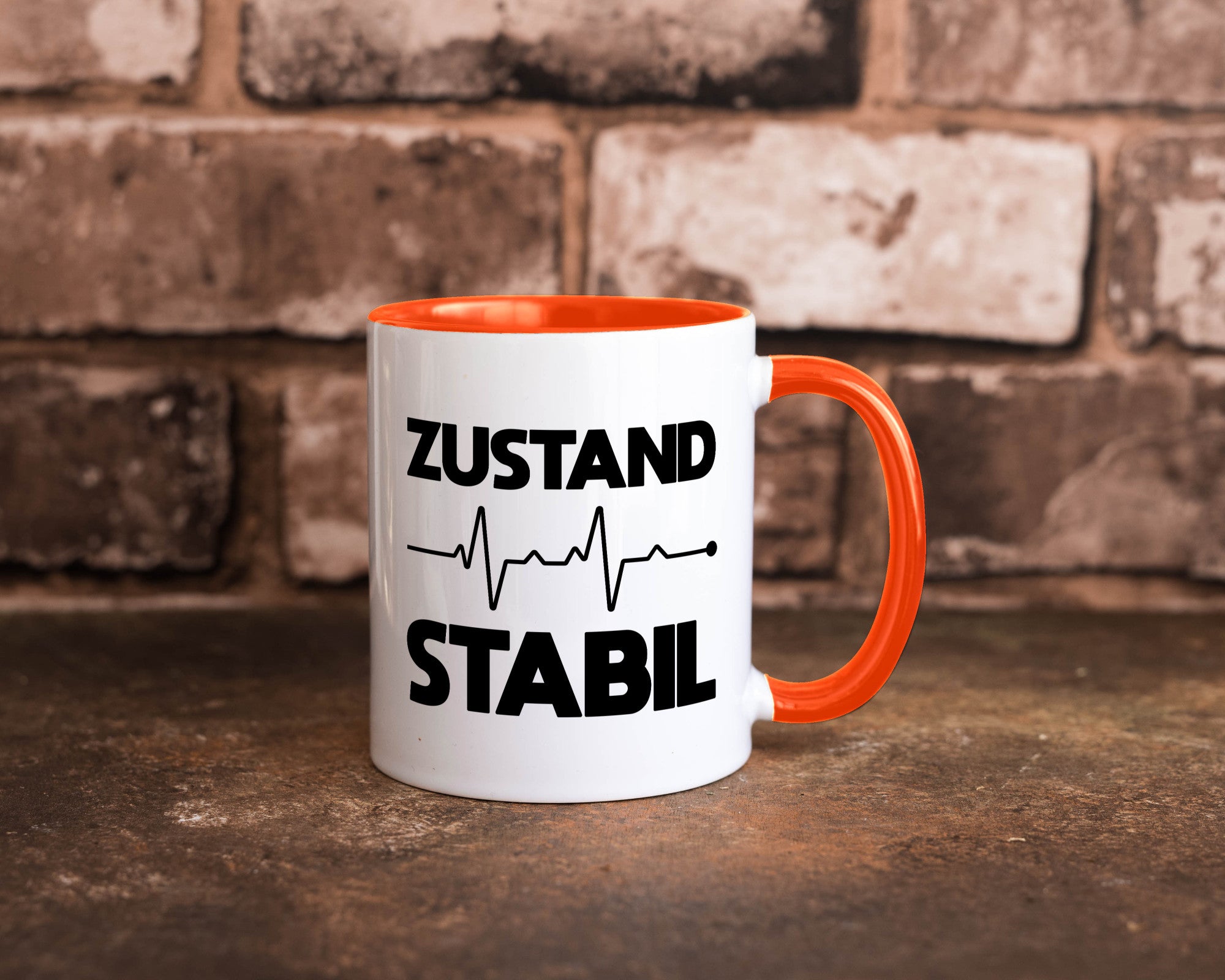 Zustand Stabil | Herzschlag Heartbeat lustiger Spruch Geschenk Humor