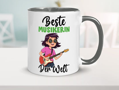 Beste Musikerin | Musik Musikantin v2 Geschenkidee Humor Tasse