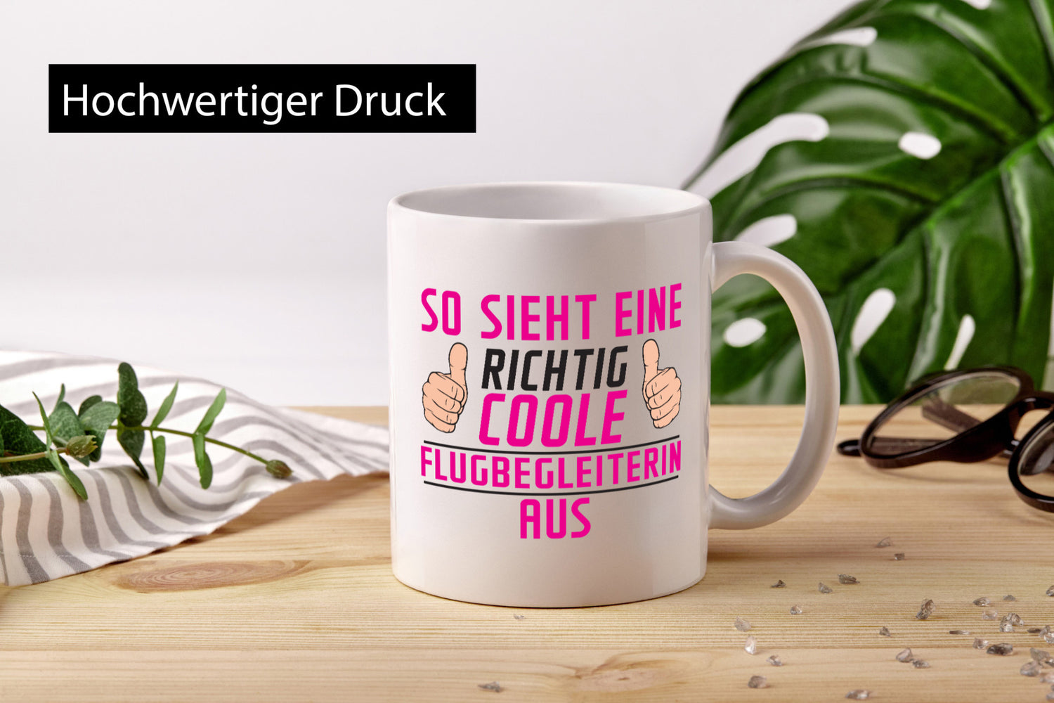 Richtig Coole Flugbegleiterin | Stewardess Flughafen lustiger Spruch Geschenk