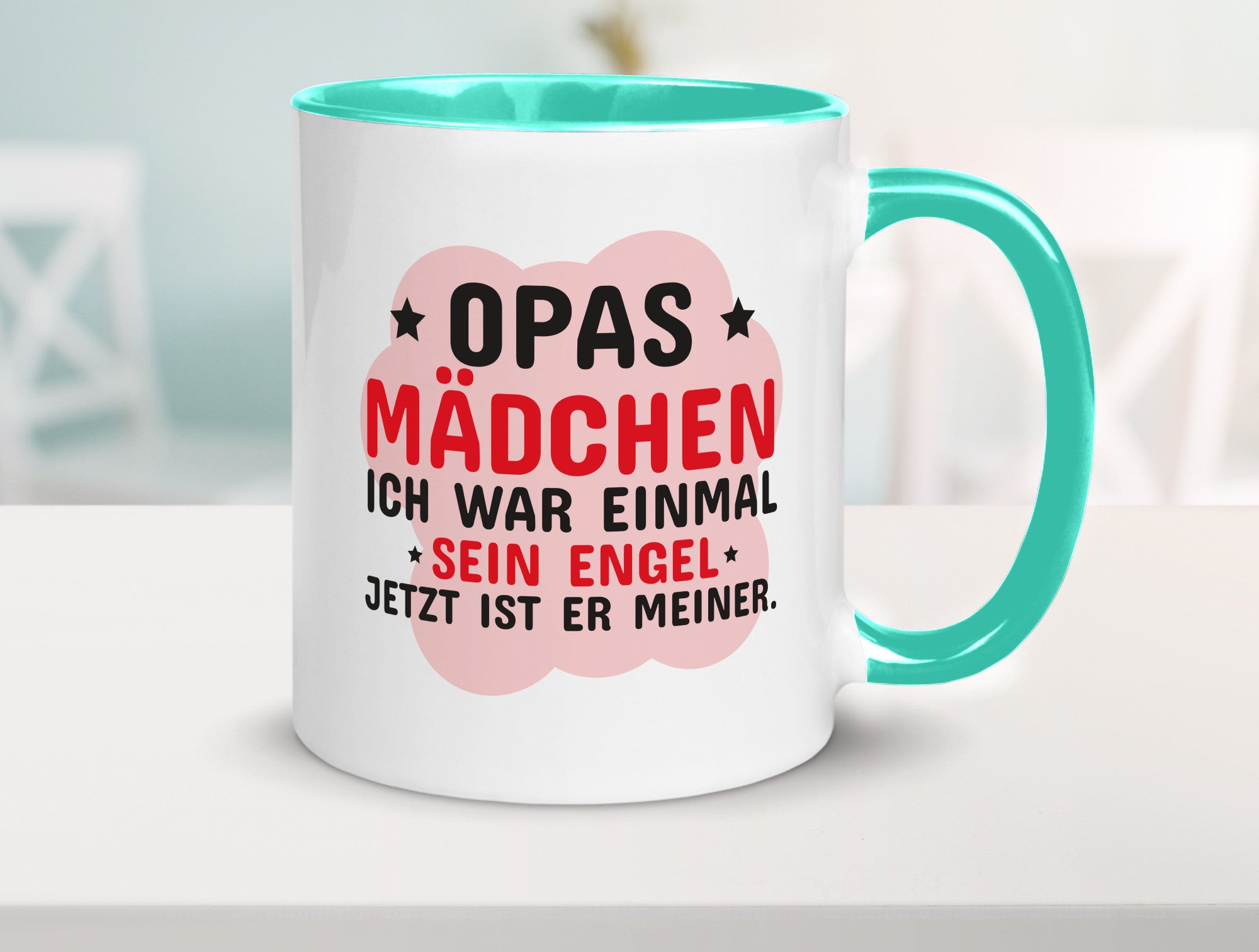Opas Mädchen | Trauer Tasse Abschied Enkelin lustig Familie Geschenkidee