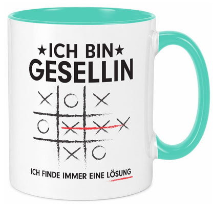 Löse Probleme: Gesellin | Handwerkerinnen Geschenkidee Humor Tasse