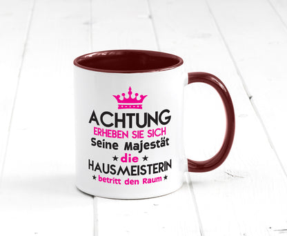 Seine Majestät Hausmeisterin | Hauswart Humor Geschenkidee Tasse