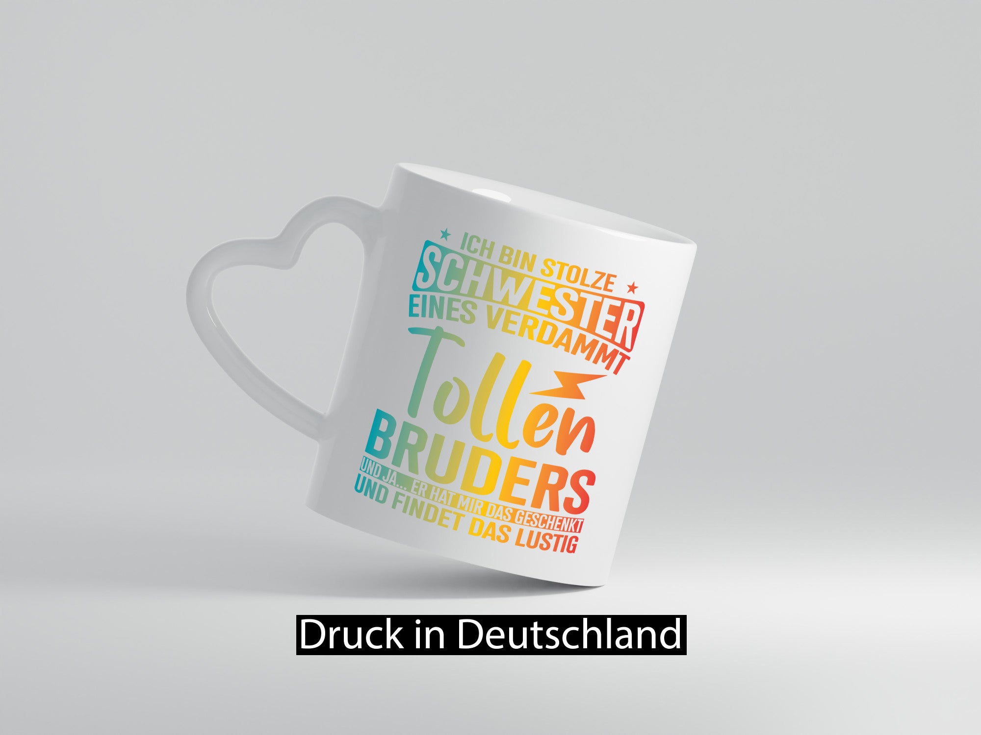 Stolze Schwester eines Bruders | Geschwisterliebe Geschenkidee Humor Tasse