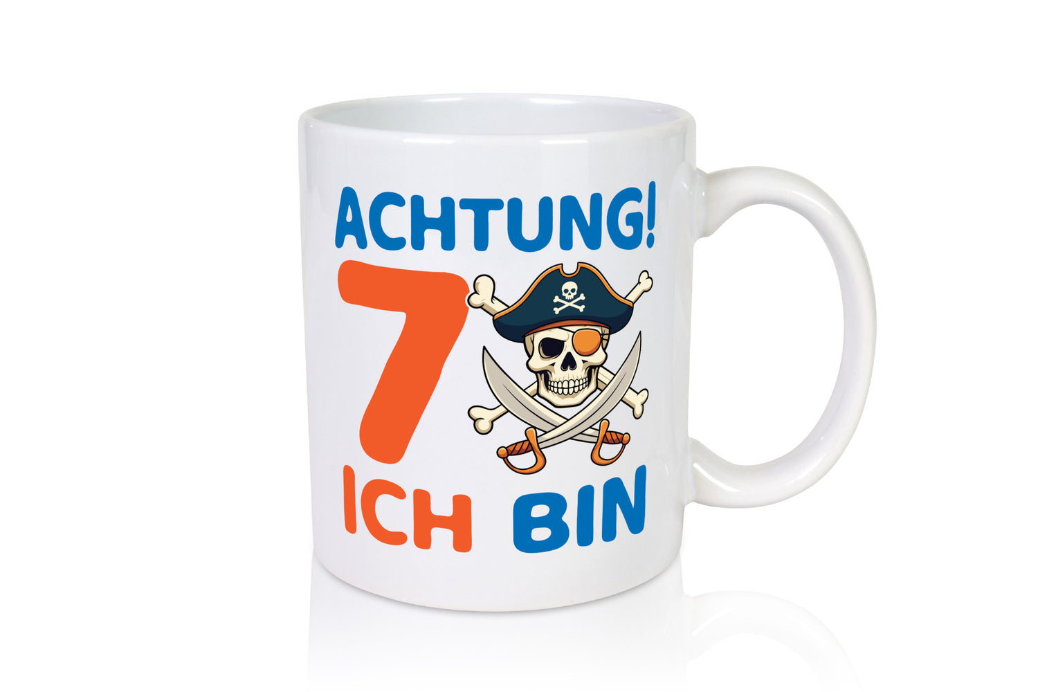 7. Geburtstag | 7 Jahre Pirat Geschenk Geschenkidee lustiger Spruch Tasse