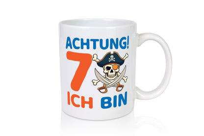 7. Geburtstag | 7 Jahre Pirat Geschenk Geschenkidee lustiger Spruch Tasse