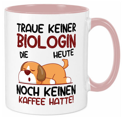 Traue keiner Biologin | Biologie Naturforscherin Geschenkidee Humor Tasse