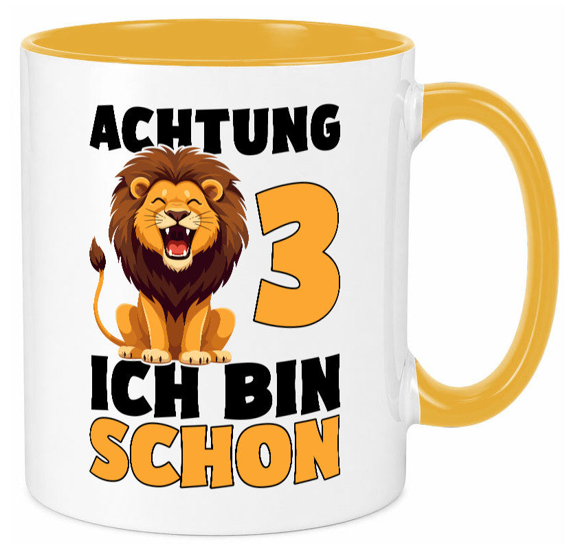 3. Geburtstag | 3 Jahre Löwe lustiger Spruch Geschenk Geschenkidee Tasse