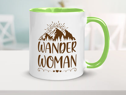 Wander Woman | Berge Herzen Geschenk Familie Geschenkidee lustiger Spruch Tasse