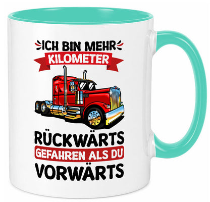Ich bin mehr Kilometer gefahren | LKW Trucker Geschenk Humor Geschenkidee Tasse