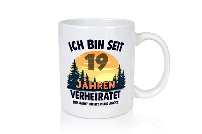 Ich bin Verheiratet | 19. Hochzeitstag Ehepaar v2 Geschenkidee Humor Tasse