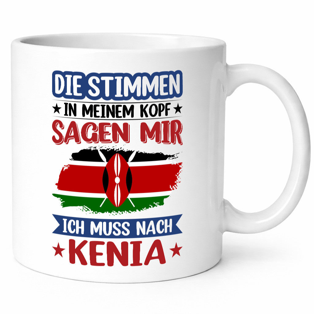 Kenia | Urlaub Stimmen in meinem Kopf Traumland lustiger Spruch Geschenk Humor