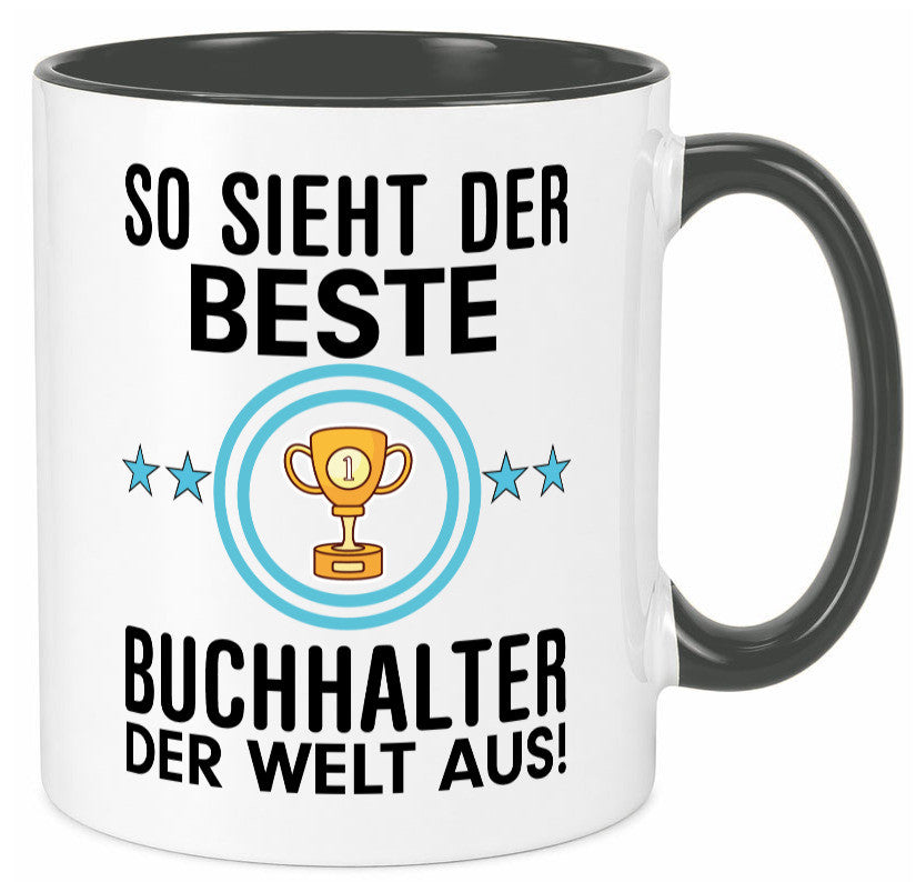 Bester Buchhalter | Büro Kollegen Beruf Geschenk Arbeit lustiger Spruch Tasse