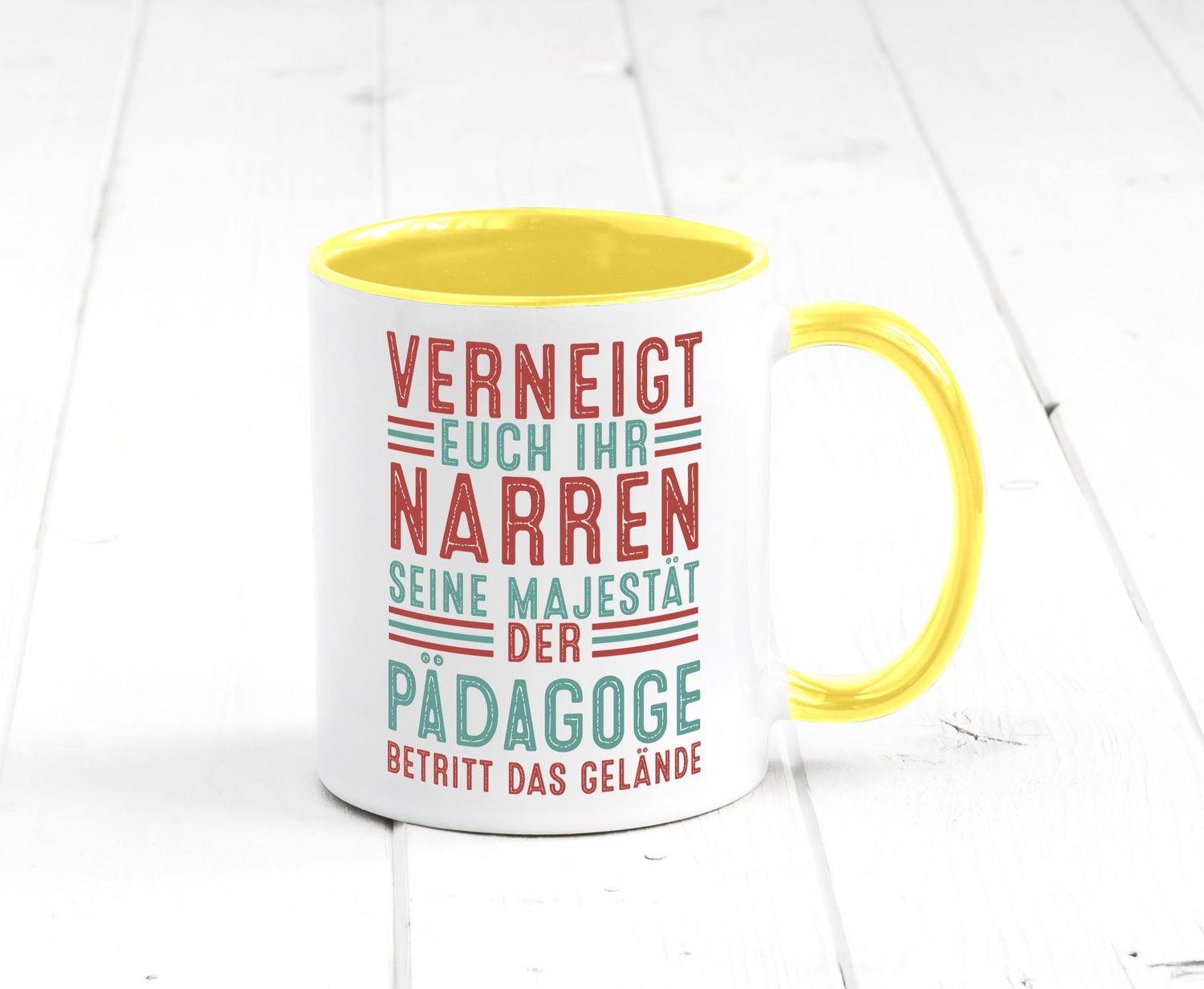 Verneigt euch: Pädagoge | Pädagogik Humor Geschenkidee Tasse